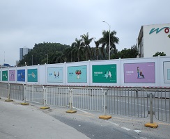 PVC施工圍擋既環(huán)保有實(shí)用，價(jià)格低廉